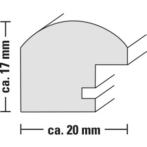 Ramka plastikowa Sofia 13x18 cm złota