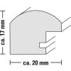 Ramka plastikowa Sofia 13x18 cm złota