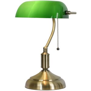 Lampa biurkowa zielona 27x17x41 cm E27-max 1x60W LumiLamp...