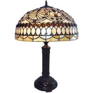 Lampa stołowa Tiffany Ø 46x62 cm E27-max 2x60W...