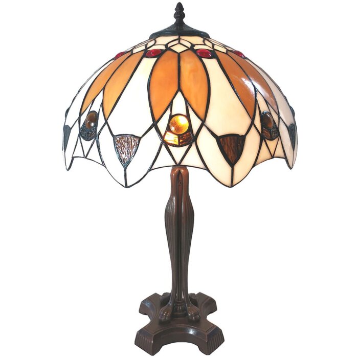 Lampa stołowa Tiffany Ø 41x57 cm E27-max 2x60W LumiLamp 5LL-6069