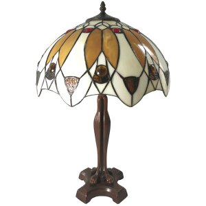 Lampa stołowa Tiffany Ø 41x57 cm E27-max 2x60W LumiLamp 5LL-6069