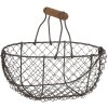 Żelazny kosz 24x16x11-23 cm Clayre & Eef 6Y3756