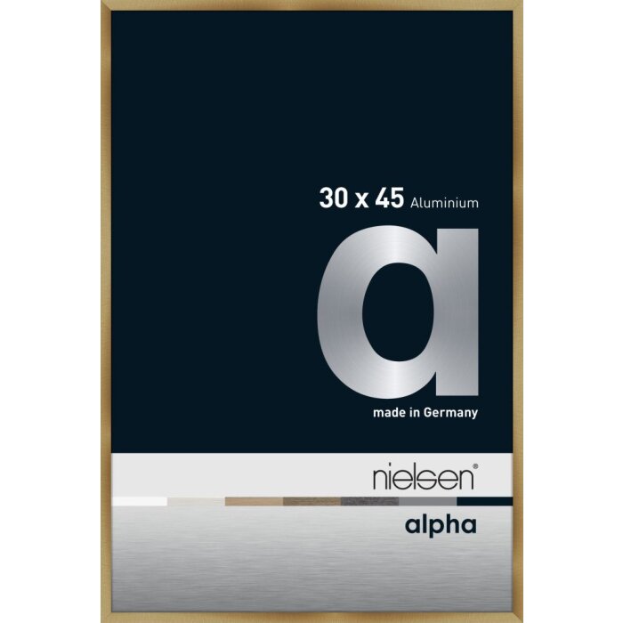 Nielsen Aluminiowa ramka na zdjęcia Alpha TCSC 30x45 cm szczotkowany bursztyn