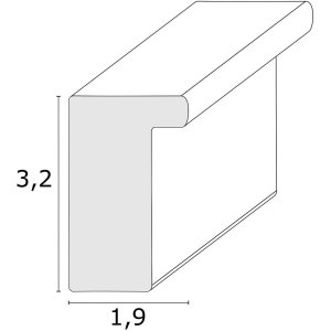 Rama do obrazów na płótnie S46V srebrna 20x30 cm