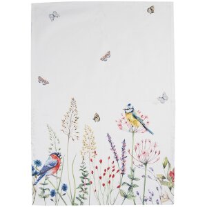 Clayre & Eef SFL42 Tea Towel 50x70 cm White Green...