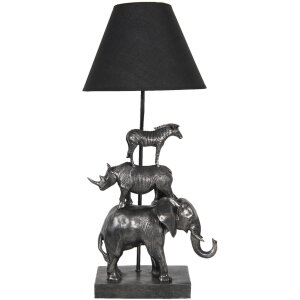 Lampa stołowa 32x27x65 cm czarna 5LMC0003