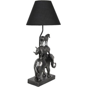 Lampa stołowa 32x27x65 cm czarna 5LMC0003