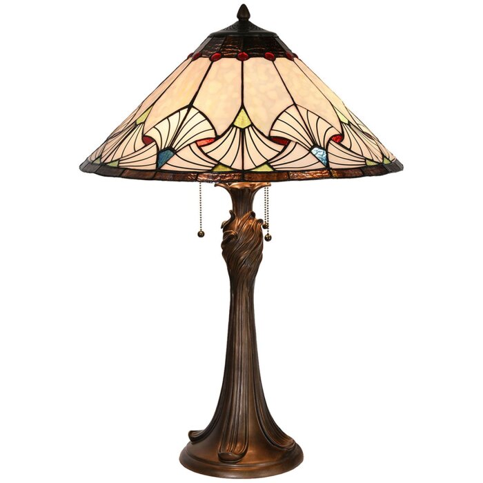 Lampa stołowa Tiffany Ø 51x78 cm wielokolorowa 5LL-5394