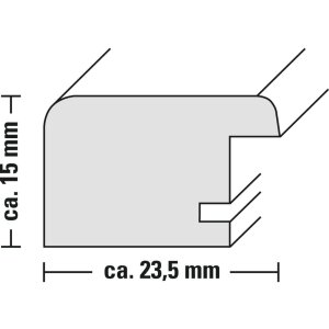 Ramka drewniana Vigo 10x15 cm brązowa