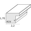 Ramka plastikowa S41VD1 srebrna 18x24 cm szkło antyrefleksyjne