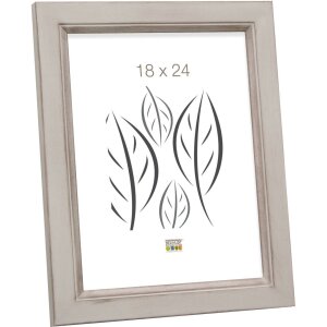 Rama drewniana S42L beżowa 20x25 cm Szyba Premium