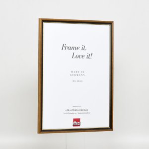 Effect Solid Wood Frame Profile 22 brown-gold 10x10 cm Acrylic Glass