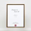 Effect Solid Wood Frame Profile 22 brown-gold 10x10 cm Acrylic Glass