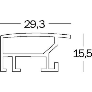 Aluminiowa ramka na zdjęcia 13x18 ALULINE stalowa