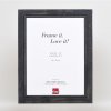 Effect Solid Wood Picture Frame 2240 black 10x10 cm Museum Glass