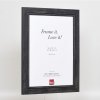 Effect Solid Wood Picture Frame 2240 black 10x10 cm Museum Glass