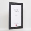 Effect Solid Wood Picture Frame 2240 black 10x10 cm Museum Glass