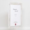 Effect Solid Wood Picture Frame 2240 white 10x10 cm Museum Glass