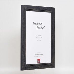 Effect Solid Wood Picture Frame 2240 black 10x10 cm Acrylic Glass