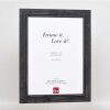 Effect Solid Wood Picture Frame 2240 black 10x10 cm Acrylic Glass