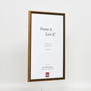 Effect Solid Wood Frame Profil 22 brązowy-złoty 10x15 cm Szkło antyrefleksyjne