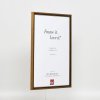 Effect Solid Wood Frame Profil 22 brązowy-złoty 10x15 cm Szkło antyrefleksyjne