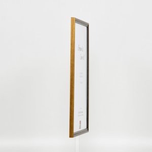 Effect Solid Wood Frame Profile 22 brown-gold 10x15 cm Acrylic Glass