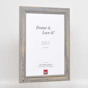 Effect Solid Wood Picture Frame 2240 grey 10,5x14,8 cm Museum Glass