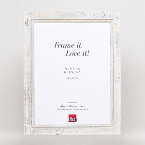 Effect Solid Wood Picture Frame 2240 white 13x13 cm Acrylic Glass