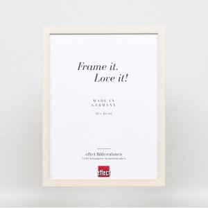 Efekt Drewniana rama Profil 33 biały 13x18 cm Szkło muzealne