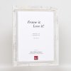 Effect Solid Wood Picture Frame 2240 white 13x18 cm Museum Glass