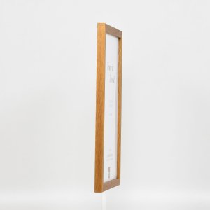 Efekt rama drewniana profil 33 dąb 14,8x21 cm szkło muzealne