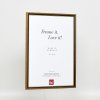 Effect Solid Wood Frame Profile 22 brown-gold 18x24 cm Acrylic Glass