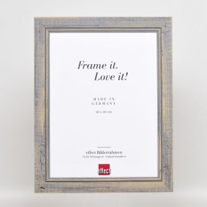 Effect Solid Wood Picture Frame 2240 Grey 18x24 cm Acrylic Glass