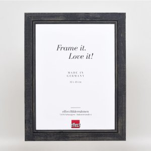 Effect Solid Wood Picture Frame 2240 black 18x27 cm Museum Glass