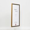 Effect Solid Wood Frame Profile 22 brown-gold 18x32 cm Acrylic Glass