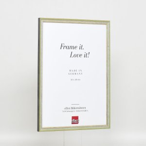 Effect Solid Wood Frame Profile 25 green 20x20 cm Acrylic Glass