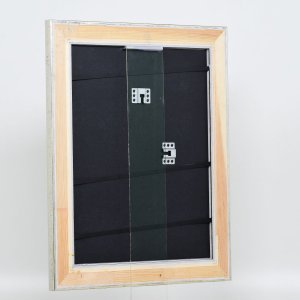 Efekt Rama drewniana Profil 95 srebrny 20x20 cm Szkło zwykłe