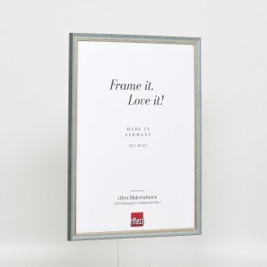 Effect Solid Wood Frame Profile 25 blue 20x25 cm Acrylic Glass