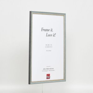 Effect Solid Wood Frame Profile 25 blue 20x25 cm Acrylic Glass