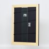 Efekt rama z litego drewna profil 30 czarny 20x25 cm szkło przezroczyste