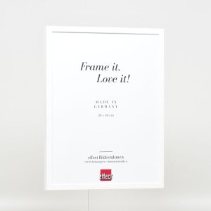 Efekt Drewniana rama Profil 35 biały 20x25 cm Szkło muzealne