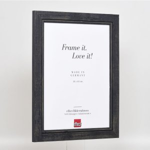 Effect Solid Wood Picture Frame 2240 black 20x28 cm Museum Glass