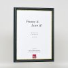 Efekt Rama drewniana profil 21 niebieski 21x28 cm szkło akrylowe