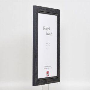 Effect Solid Wood Picture Frame 2240 black 21x29,7 cm Museum Glass