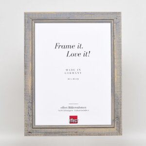 Effect Solid Wood Picture Frame 2240 grey 24x30 cm Normal Glass