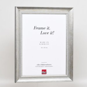 Effect Solid Wood Frame Profil 28 srebrny 25x50 cm Szkło muzealne