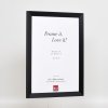 Efekt Drewniana rama Top N czarna 25x70 cm Szkło akrylowe