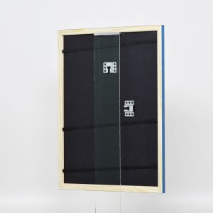 Efekt Drewniana rama Profil 89 niebieski 25x80 cm Szkło muzealne